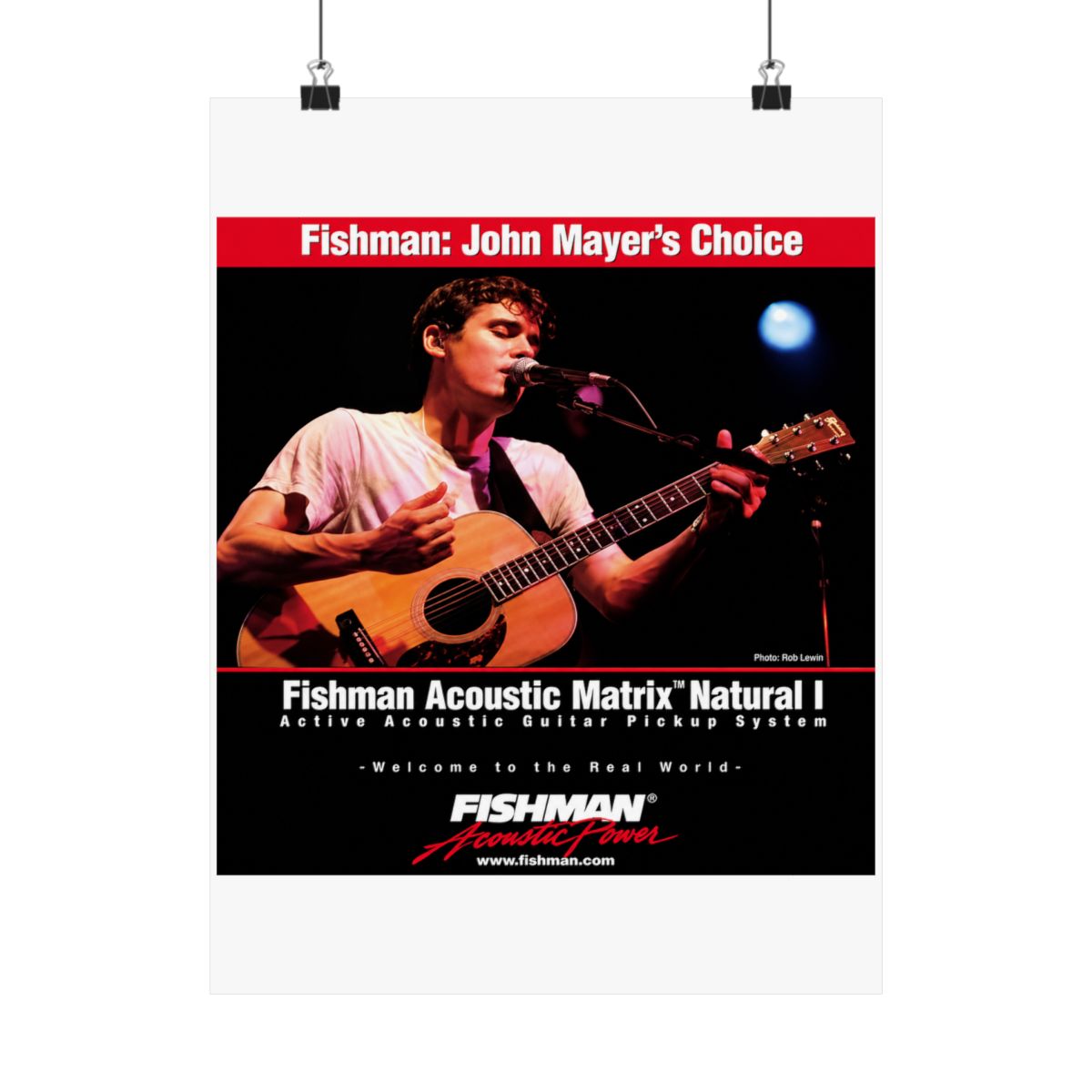 John Mayer Poster - alternate angle 2, merchandise