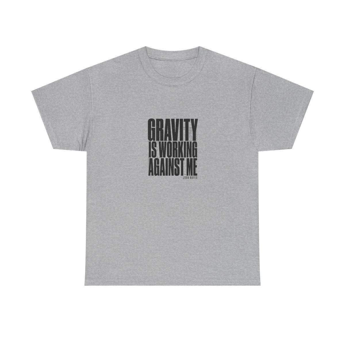 John Mayer "Gravity Is Working Against Me" Unisex Tee - alternate angle 3, merchandise
