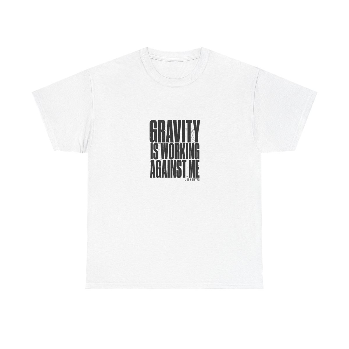 John Mayer "Gravity Is Working Against Me" Unisex Tee - alternate angle 2, merchandise